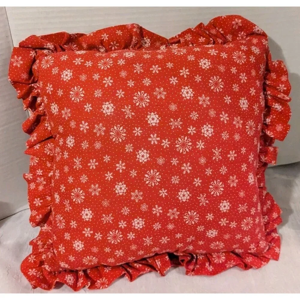 Handmade Pillow Scottie Dog Cross Stitch Bear Friend Throw Accent GrannyCore Vtg